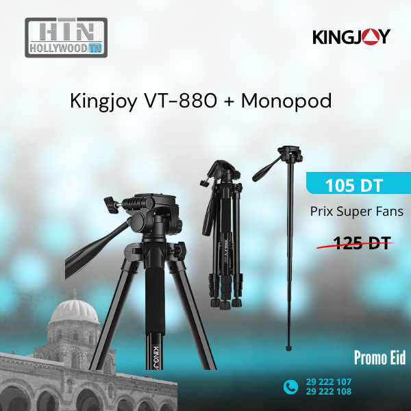 TREPIED KINGJOY VT-880 + Monopod HTN TREPIED KINGJOY VT-880 + Monopod En Tunisie