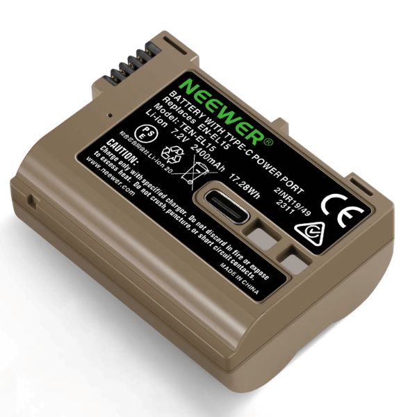 Neewer 2400mah En-El15c Replacement Camera Battery For Nikon (10103289) Neewer 2400mah En-El15c Replacement Camera Battery For Nikon (10103289) En Tunisie