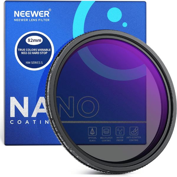 Neewer 82 mm True Colors Hard Stop Variable ND Filter ND2-32 (1-5 Stops) (10104250) En Tunisie