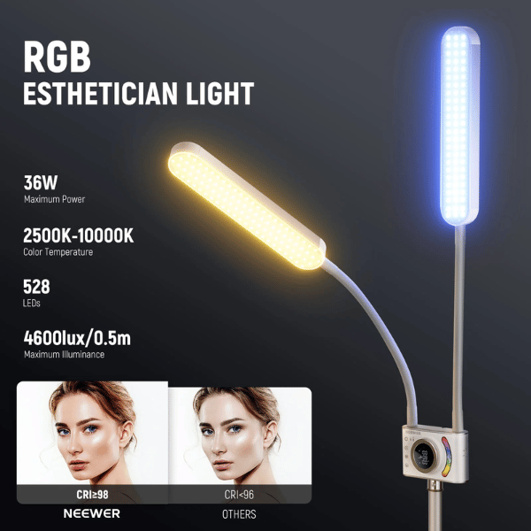 NEEWER BH40C RGB Esthetician Light Kit (1) NEEWER BH40C RGB Esthetician Light Kit En Tunisie