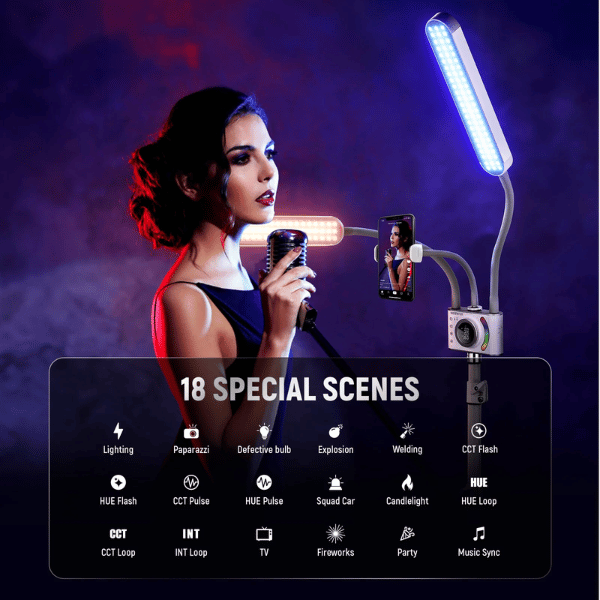 NEEWER BH40C RGB Esthetician Light Kit (3) NEEWER BH40C RGB Esthetician Light Kit En Tunisie