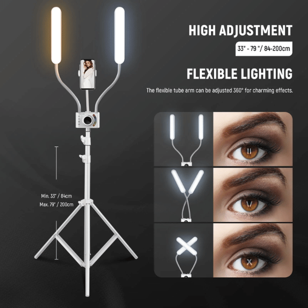 NEEWER BH40C RGB Esthetician Light Kit (6) NEEWER BH40C RGB Esthetician Light Kit En Tunisie