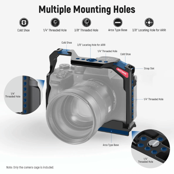 NEEWER CA004 CAMERA CAGE FOR SONY a7RV a7IV a7RIV a7SIII a1 (10101731) (3) Neewer Ca004 Camera Cage For Sony A7rv/ A7iv/ A7riv/ A7siii/ A1 (10101731) En Tunisie