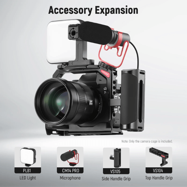 NEEWER CA004 CAMERA CAGE FOR SONY a7RV a7IV a7RIV a7SIII a1 (10101731) (4) Neewer Ca004 Camera Cage For Sony A7rv/ A7iv/ A7riv/ A7siii/ A1 (10101731) En Tunisie