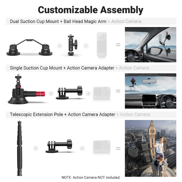 NEEWER CA065 TRIPLE SUCTION CUP CAR MOUNT (10103631) (5) NEEWER CA065 TRIPLE SUCTION CUP CAR MOUNT (10103631) En Tunisie