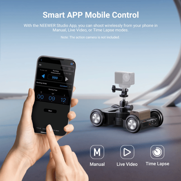 NEEWER DL400 UPGRADED MOTORIZED CAMERA SLIDER DOLLY WITH APP CONTROL (10104581) (2) Neewer Dl400 Upgraded Motorized Camera Slider Dolly With App Control (10104581) En Tunisie