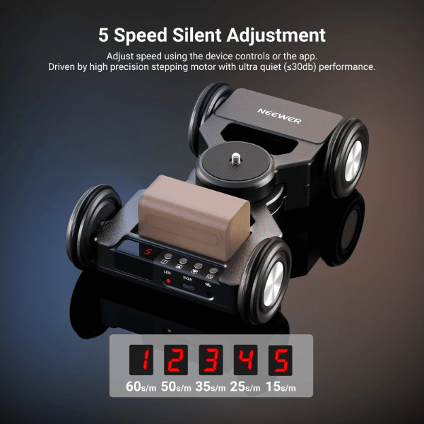 NEEWER DL400 UPGRADED MOTORIZED CAMERA SLIDER DOLLY WITH APP CONTROL (10104581) (5) Neewer Dl400 Upgraded Motorized Camera Slider Dolly With App Control (10104581) En Tunisie
