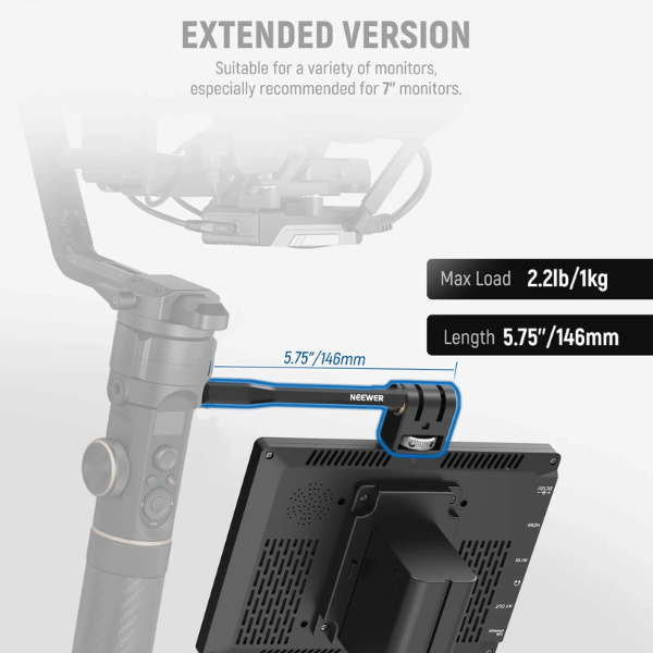 NEEWER FL-GP15 MAGNETIC ACTION CAMERA MOUNT (10101945) (14) Neewer Ga005 Adjustable Field Monitor Mount For Gimbal Stabilizer (10104400) En Tunisie