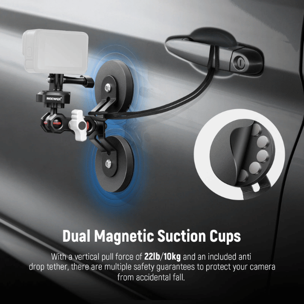 NEEWER FL-GP15 MAGNETIC ACTION CAMERA MOUNT (10101945) (5) Neewer Fl-Gp15 Magnetic Action Camera Mount (10101945) En Tunisie