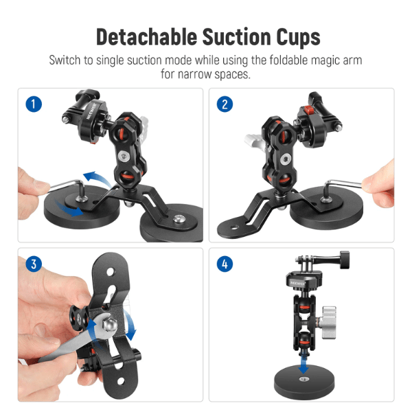 NEEWER FL-GP15 MAGNETIC ACTION CAMERA MOUNT (10101945) (6) Neewer Fl-Gp15 Magnetic Action Camera Mount (10101945) En Tunisie