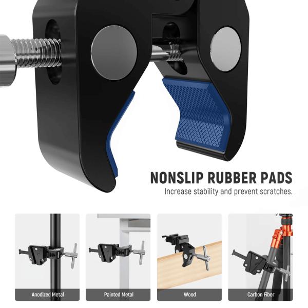 NEEWER MINI V MOUNT BATTERY PLATE WITH SUPER CRAB CLAMP (10102443) (4) Neewer Mini V Mount Battery Plate With Super Crab Clamp (10102443) En Tunisie