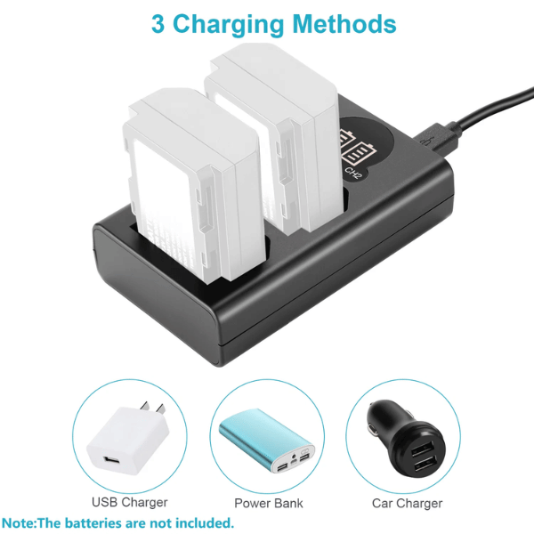 NEEWER NP-FZ100 Sony DC Coupler Dummy Battery Charger Set (2) NEEWER Dual Charger for Sony NP-FZ100 En Tunisie