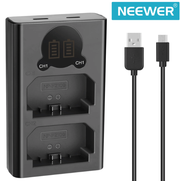 NEEWER NP-FZ100 Sony DC Coupler Dummy Battery Charger Set (3) NEEWER Dual Charger for Sony NP-FZ100 En Tunisie