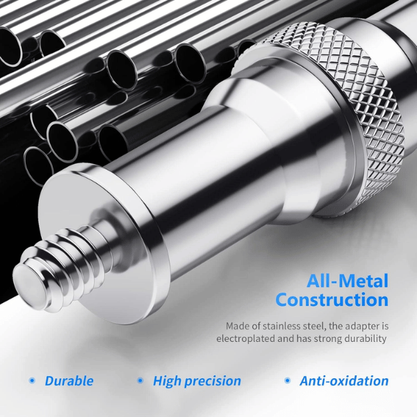 NEEWER ST22 STANDARD 14″ TO 38″ METAL MALE CONVERTER THREADED SCREW ADPATER SPIGOT STUD ST22 (10100323) (2) Neewer ST22 Standard 1/4" To 3/8" Metal Male Converter Threaded Screw Adpater Spigot Stud (10100323) En Tunisie