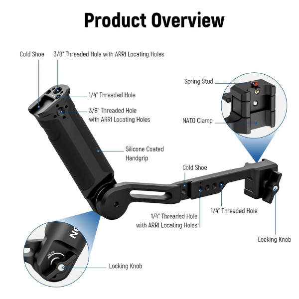 NEEWER ST49 GIMBAL SLING HANDLE GRIP FOR DJI WITHOUT NATO (10101298EU) (1) Neewer St49 Gimbal Sling Handle Grip For Dji Without Nato (10101298EU) En Tunisie