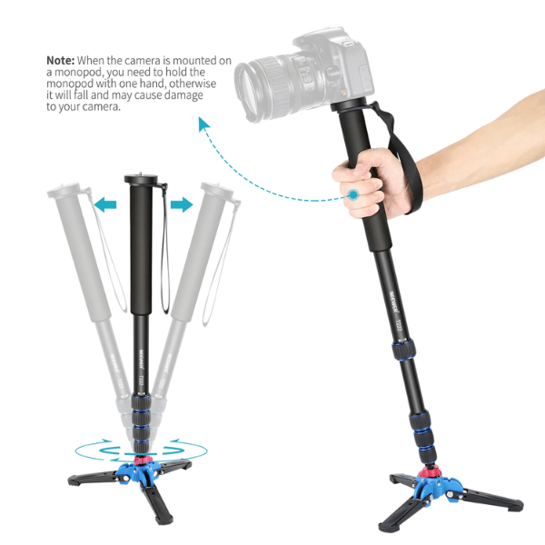 NEEWER T222 66 Extendable Camera Monopod (2) Neewer T222 66" Extendable Camera Monopod En Tunisie