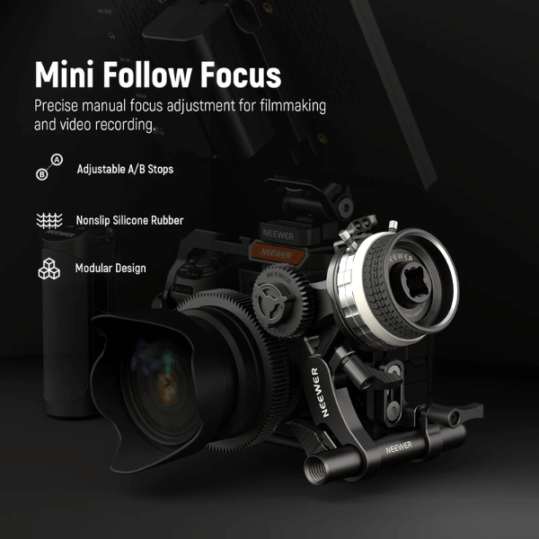Neewer PG001mini Follow Focus With AB Stops (10104198) (1) Neewer PG001mini Follow Focus With A/B Stops (10104198) En Tunisie