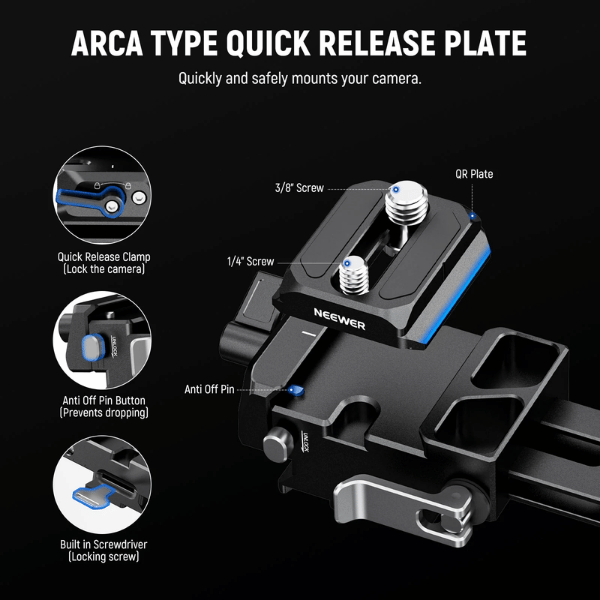 Neewer PS013 Foldable V Mount Battery Plate With Acra Type Qr Plate (10103764) (2) Neewer PS013 Foldable V Mount Battery Plate With Acra Type Qr Plate (10103764) En Tunisie