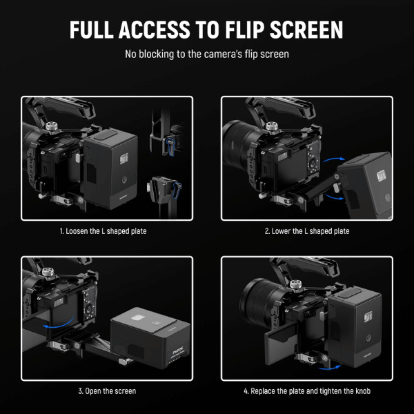 Neewer PS013 Foldable V Mount Battery Plate With Acra Type Qr Plate (10103764) (6) Neewer PS013 Foldable V Mount Battery Plate With Acra Type Qr Plate (10103764) En Tunisie
