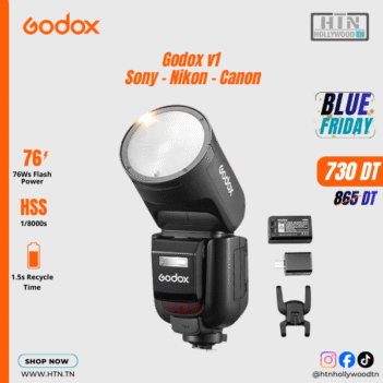 Godox V1 Canon/Nikon/Sony Blue Friday En Tunisie