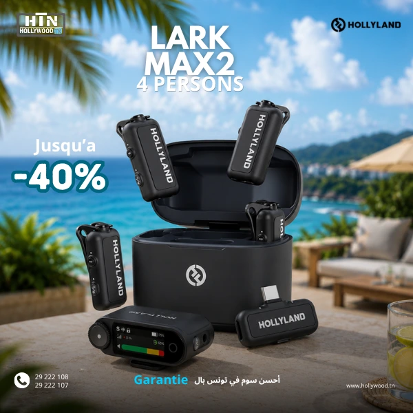 Hollyland Lark Max 2 Combo 4-Person Version Hollyland Lark Max 2 Combo 4-Person Version En Tunisie