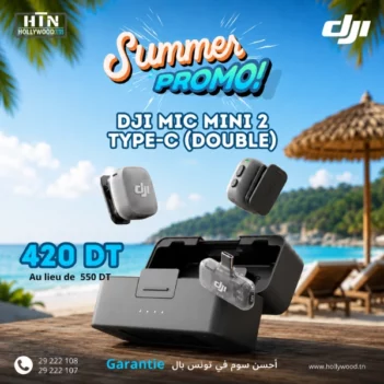 Dji Mic Mini 2 Type C (2 TX + 1RX+ Charging Case) En Tunisie