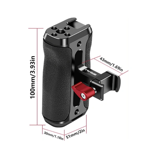 AMH DSLR Cage Quick Release Side Handle HTN AMH DSLR Cage Quick Release Side Handle En Tunsie
