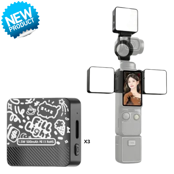 AMH LED Light 3-in-2 pour DJI Osmo Pocket 3 & 4 HTN AMH LED Light 3-in-2 pour DJI Osmo Pocket 3 & 4 En Tunisie