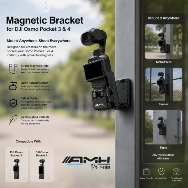 Copie de RS5 (600 x 600 px) (51) AMH Magnetic Bracket for DJI Osmo Pocket 4 et 3 – Au meilleur prix en Tunisie