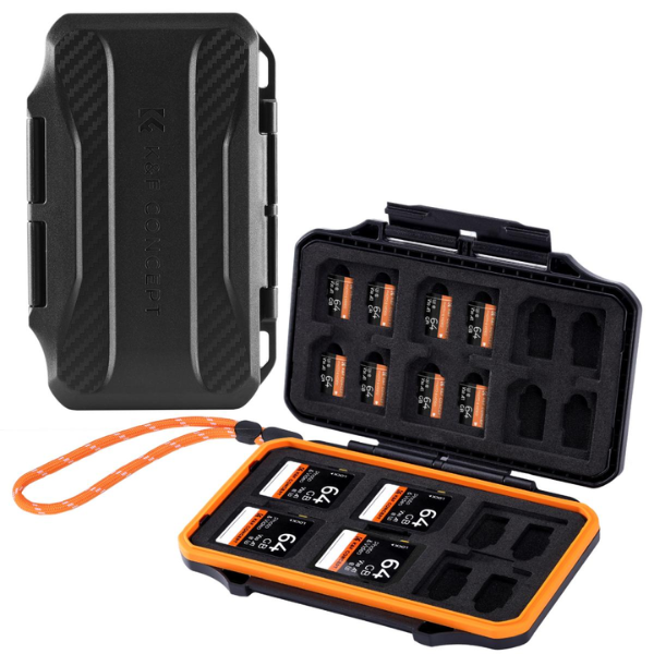 K&F Concept 36 Slots Memory Card Case pour 12 SD + 24 Micro SD/TF HTN K&F Concept 36 Slots Memory Card Case pour 12 SD + 24 Micro SD/TF En Tunisie