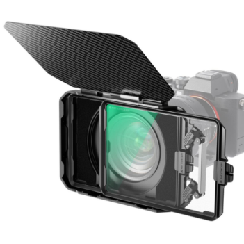 Matte Box Kit with two 4x5.65" Square Filter Frames, 67/72/77/82/95mm Adapter Rings En Tunisie