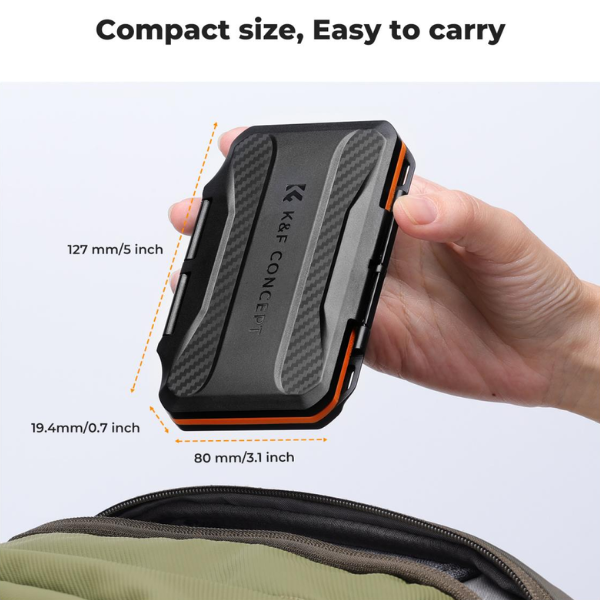 K&F Concept 24 Slots Memory Card Case pour 12 SD + 12 CFexpress Type A HTN K&F Concept 24 Slots Memory Card Case pour 12 SD + 12 CFexpress Type A En Tunisie