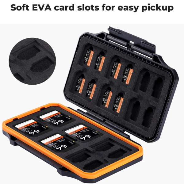 K&F Concept 36 Slots Memory Card Case pour 12 SD + 24 Micro SD/TF HTN K&F Concept 36 Slots Memory Card Case pour 12 SD + 24 Micro SD/TF En Tunisie