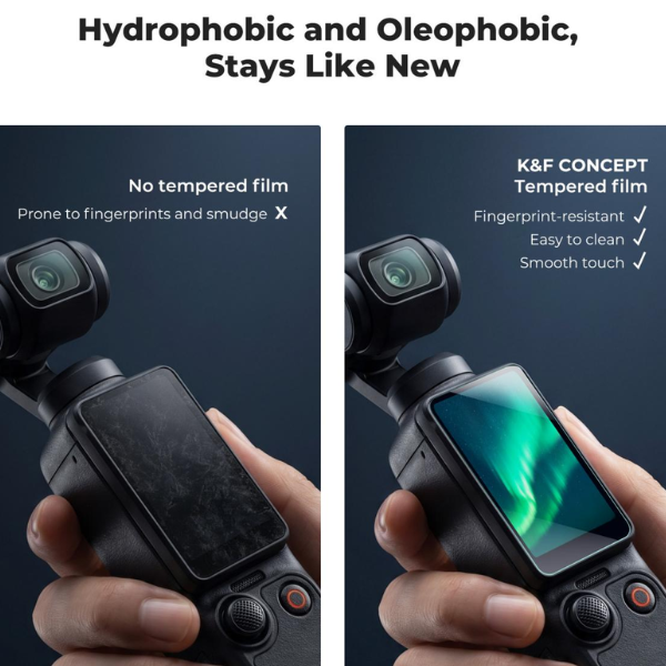 K&F Concept 2-Pack Screen Protector pour DJI Osmo Pocket 4/3 HTN K&F Concept 2-Pack Screen Protector pour DJI Osmo Pocket 4/3 En Tunisie