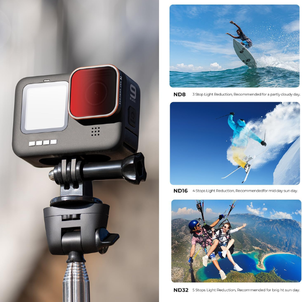 K&F Concept 4-Pack Filtres CPL+ND8+ND16+ND32 pour GoPro Hero 9/10/11/12/13 Black HTN K&F Concept 4-Pack Filtres CPL+ND8+ND16+ND32 pour GoPro Hero 9/10/11/12/13 Black En Tunisie