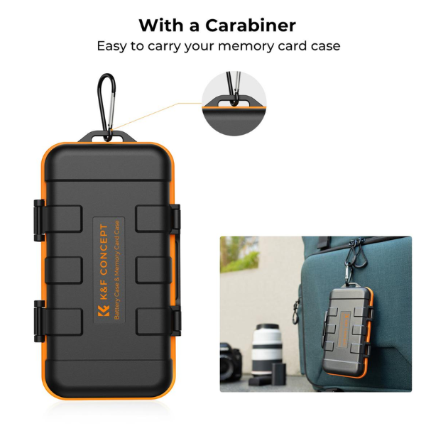 KF Concept Camera Battery & Memory Card Case, Waterproof and Shockproof HTN KF Concept Camera Battery & Memory Card Case, Waterproof and Shockproof En Tunisie