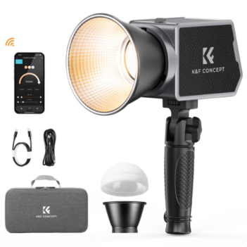 K&F Concept PL-60B 60W COB Photography Light avec batterie intégrée 4500mAh En Tunisie