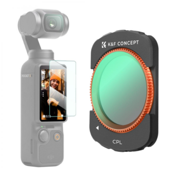 DJI Osmo Pocket 3 / DJI Osmo Pocket 4 Magnetic CPL, HD, Anti-Reflection Green Coating, Waterproof and Scratch Resistant En Tunisie