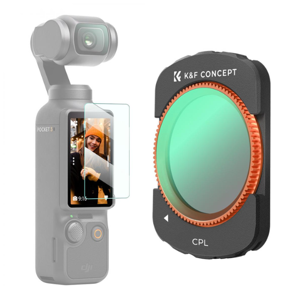 DJI Osmo Pocket 3 / DJI Osmo Pocket 4 Magnetic CPL, HD, Anti-Reflection Green Coating, Waterproof and Scratch Resistant HTN DJI Osmo Pocket 3 / DJI Osmo Pocket 4 Magnetic CPL, HD, Anti-Reflection Green Coating, Waterproof and Scratch Resistant En Tunisie