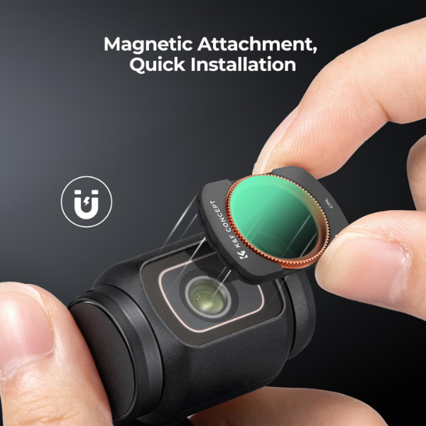 DJI Osmo Pocket 3 / DJI Osmo Pocket 4 Magnetic CPL, HD, Anti-Reflection Green Coating, Waterproof and Scratch Resistant HTN DJI Osmo Pocket 3 / DJI Osmo Pocket 4 Magnetic CPL, HD, Anti-Reflection Green Coating, Waterproof and Scratch Resistant (KF01.2532) – Au meilleur prix en Tunisie