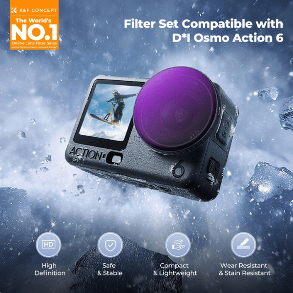 K&F Concept 4-Pack Filtres CPL+ND8+ND16+ND32 pour Dji Osmo 6 (SKU.2749) (1) K&F Concept 4-Pack Filtres CPL+ND8+ND16+ND32 pour Dji Osmo 6 (SKU.2749) – Au meilleur prix en Tunisie