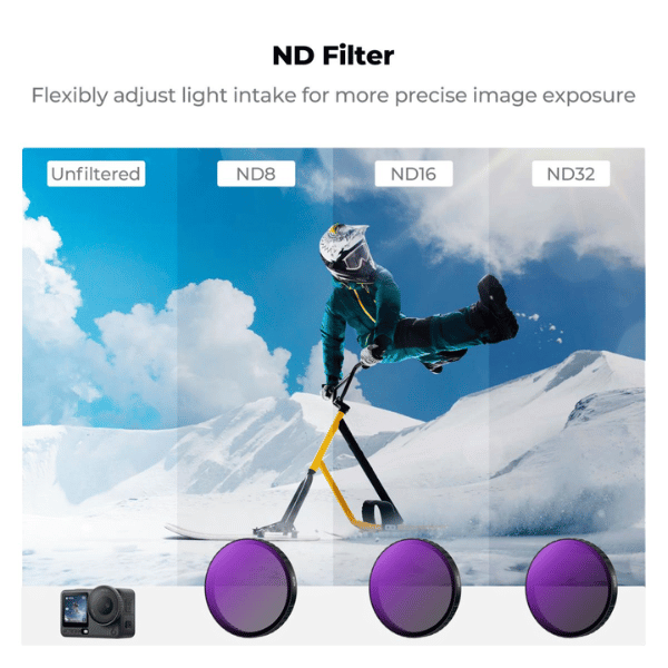 K&F Concept 4-Pack Filtres CPL+ND8+ND16+ND32 pour Dji Osmo 6 (SKU.2749) (2) K&F Concept 4-Pack Filtres CPL+ND8+ND16+ND32 pour Dji Osmo 6 (SKU.2749) En Tunisie