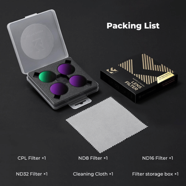 K&F Concept 4-Pack Filtres CPL+ND8+ND16+ND32 pour Dji Osmo 6 (SKU.2749) (5) K&F Concept 4-Pack Filtres CPL+ND8+ND16+ND32 pour Dji Osmo 6 (SKU.2749) En Tunisie