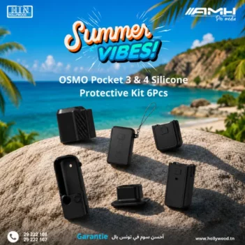 AMH Silicone Protective Kit for Osmo Pocket 3 & 4 6Pcs En Tunisie
