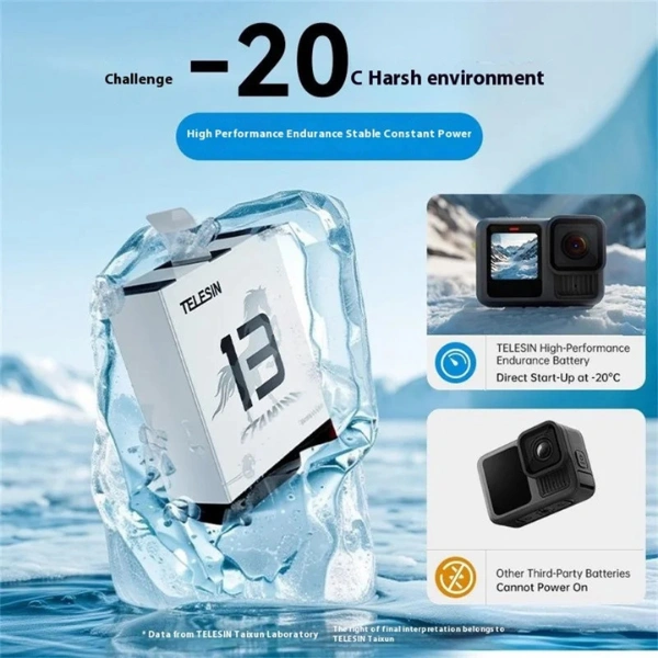 Batterie Telesin pour GoPro Hero 13 HTN Batterie Telesin pour GoPro Hero 13 En Tunisie