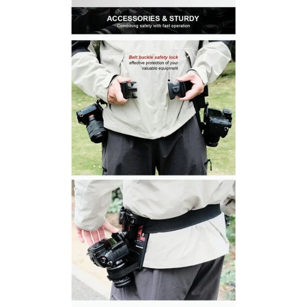 Camera Waist Holster Lynca Bcamerab 50D ( Double ) HTN Camera Waist Holster Lynca Bcamerab 50D ( Double ) En Tunisie