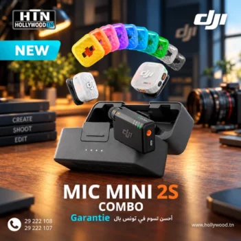 DJI Mic Mini 2S Combo (2 TX + 1 RX + Charging Case) En Tunisie